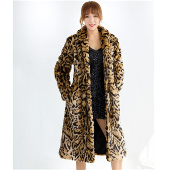 Manteau femme imprimé léopard